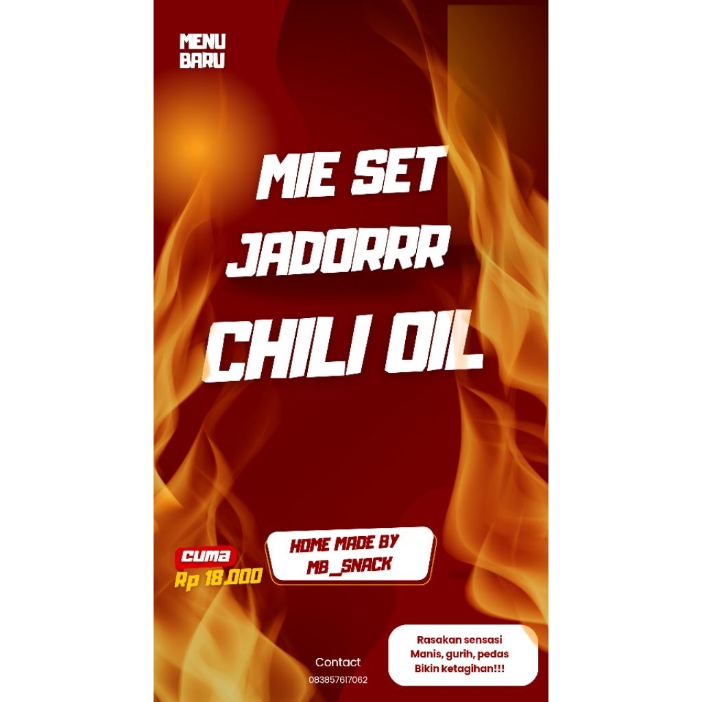 

Jadorrr- Mie Set*n chili oill, Manis pedas gurih daun jeruk 350 G