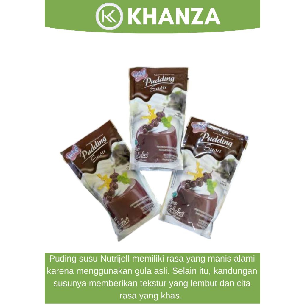 

Khanza Pudding Susu Nutrijell Rasa Cokelat 145gram