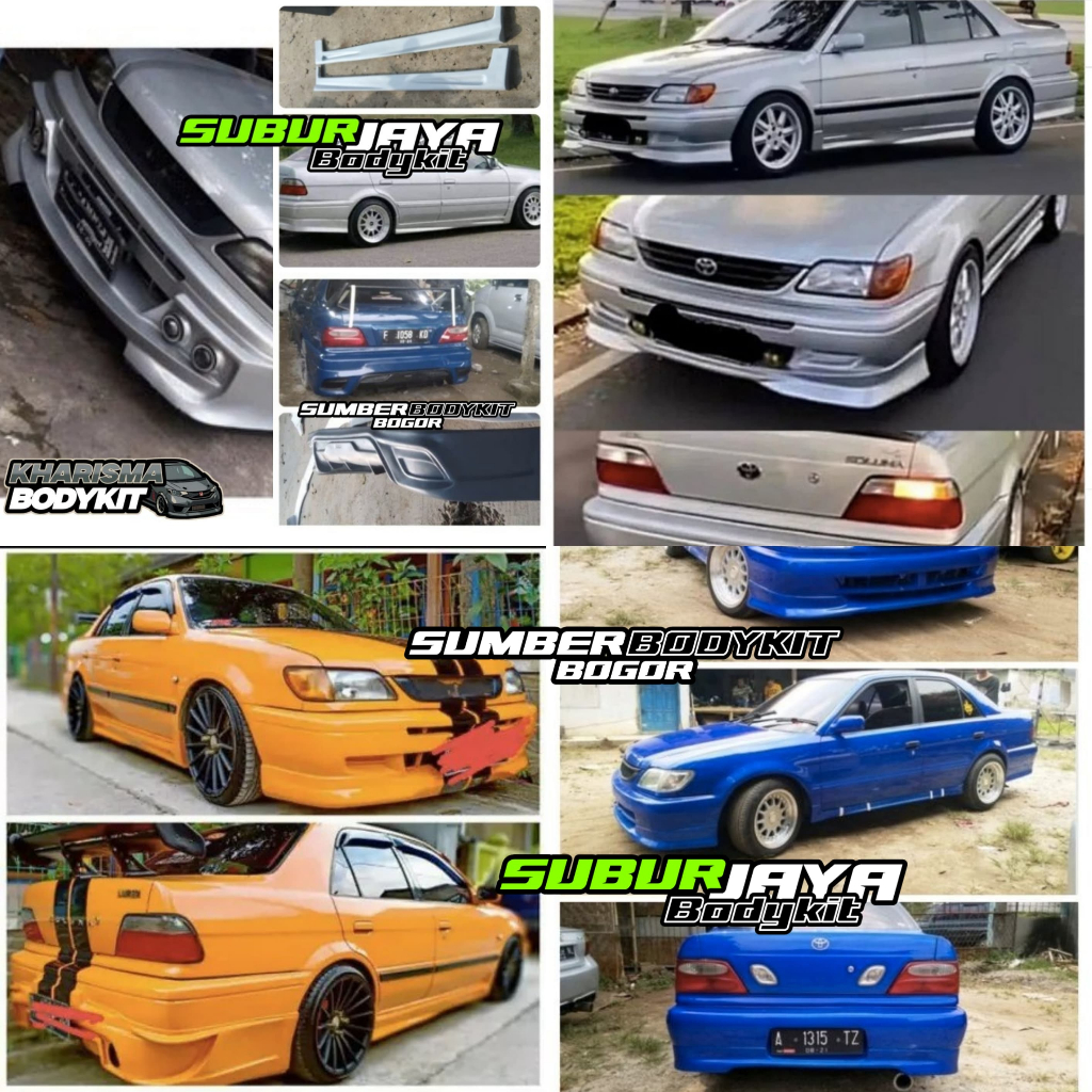 BODYKIT SOLUNA TAHUN 2000 2001 2002 2003 SEMUA MODEL BODYKIT TOYOTA SOLUNA GENERASI PERTAMA mobil