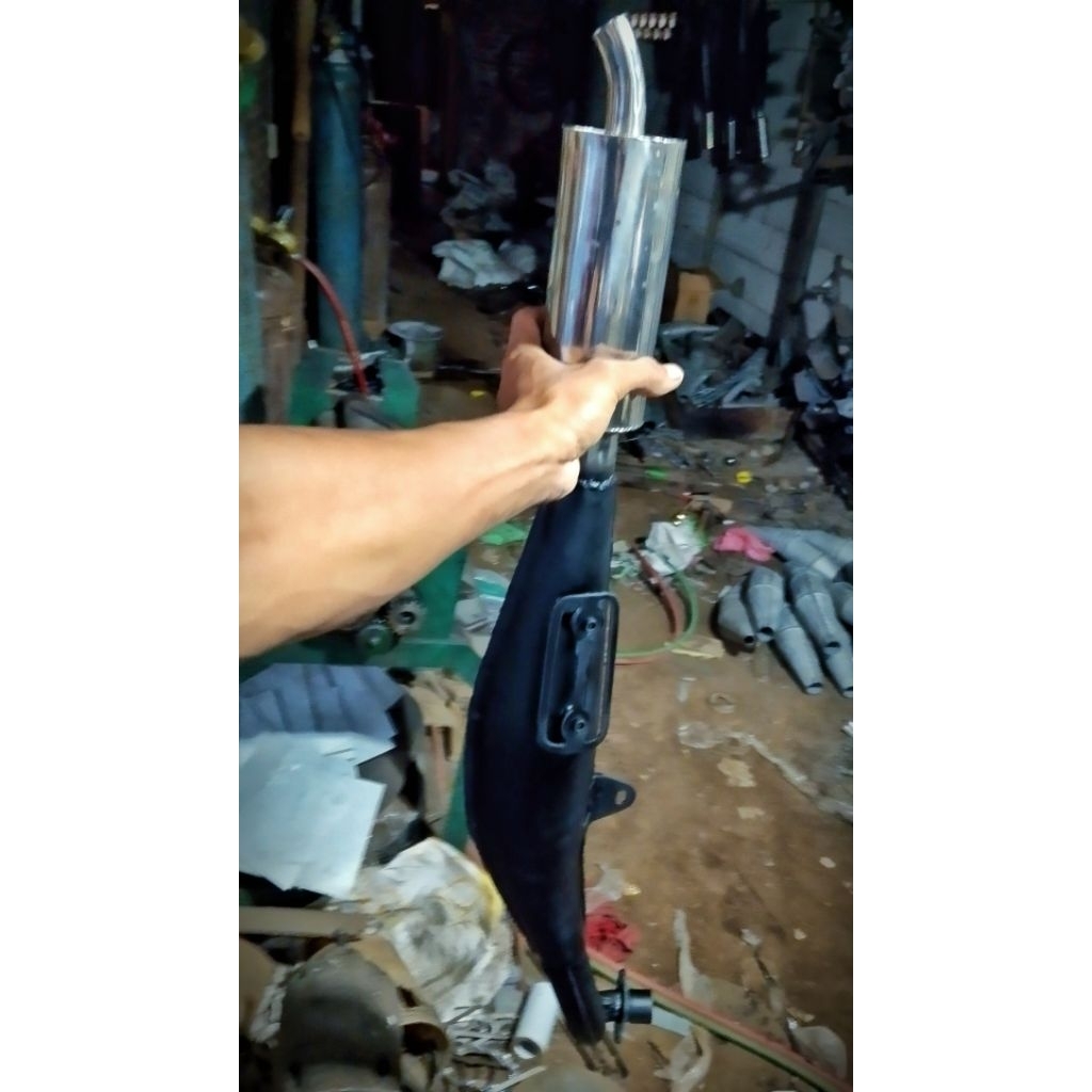 knalpot alfa sirip/pres sarangan garing/mrepet/pedes