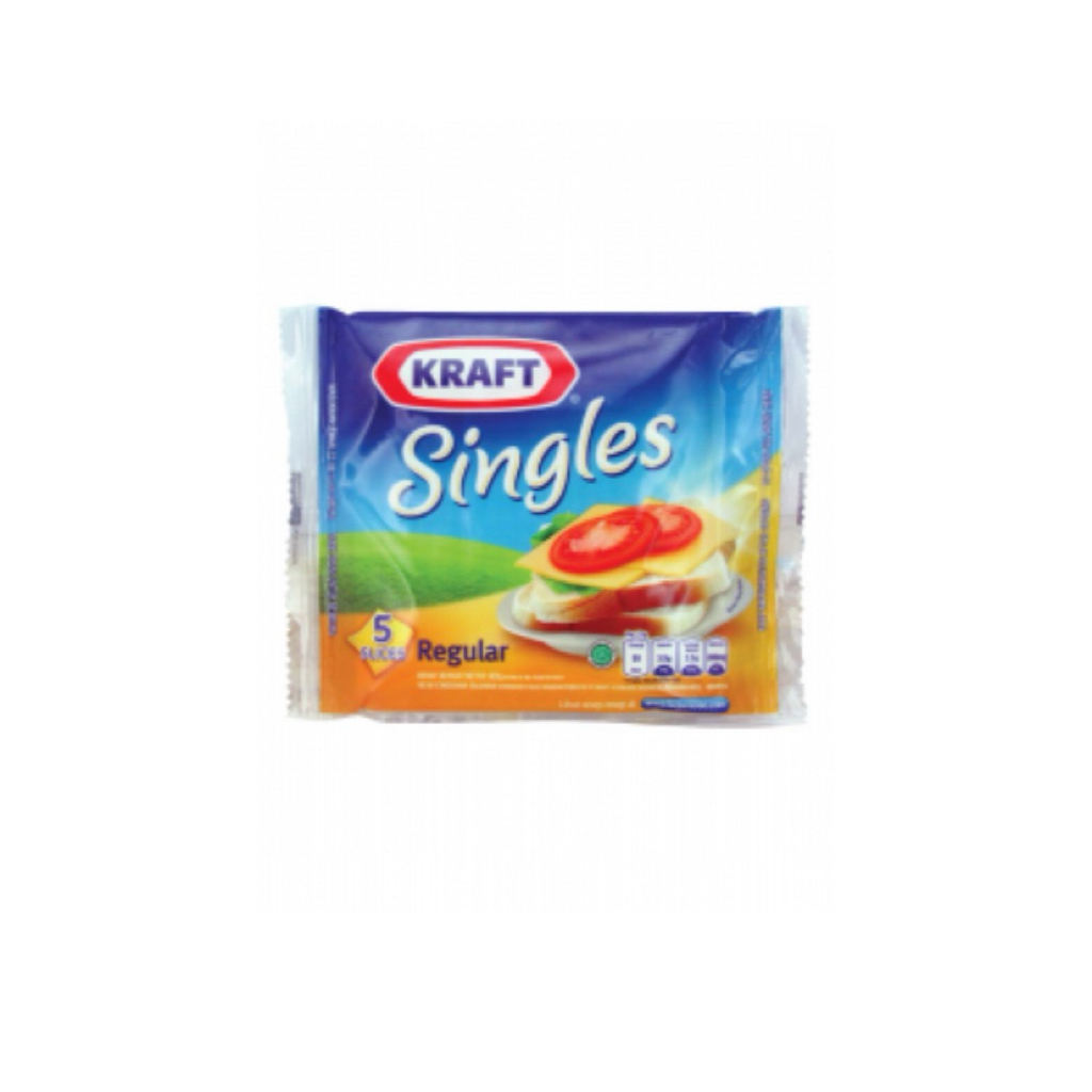 

Kraft Cheese Singles High Calcium Plain 5’s 75g – Keju Lembut Siap Santap