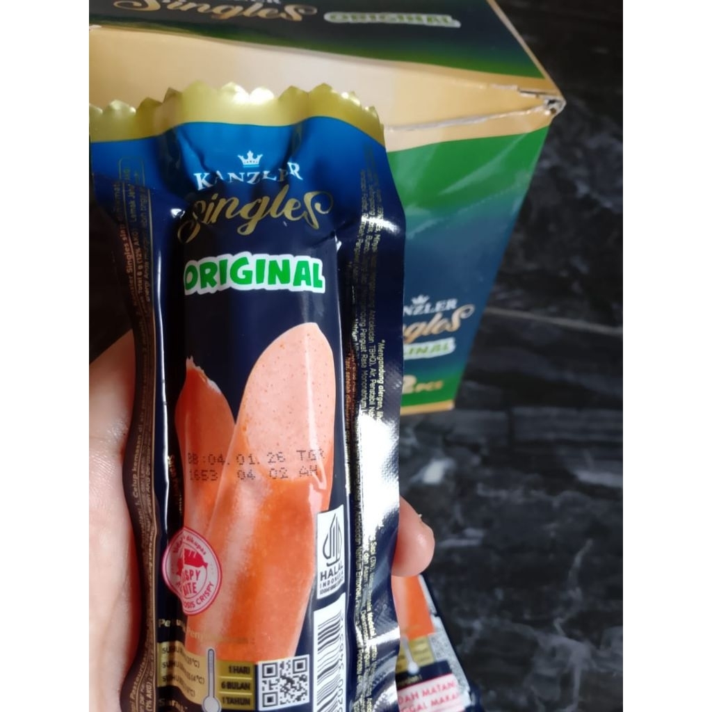 

1 box sosis kanzler singles rasa original 65gr 1 box isi 12pcs