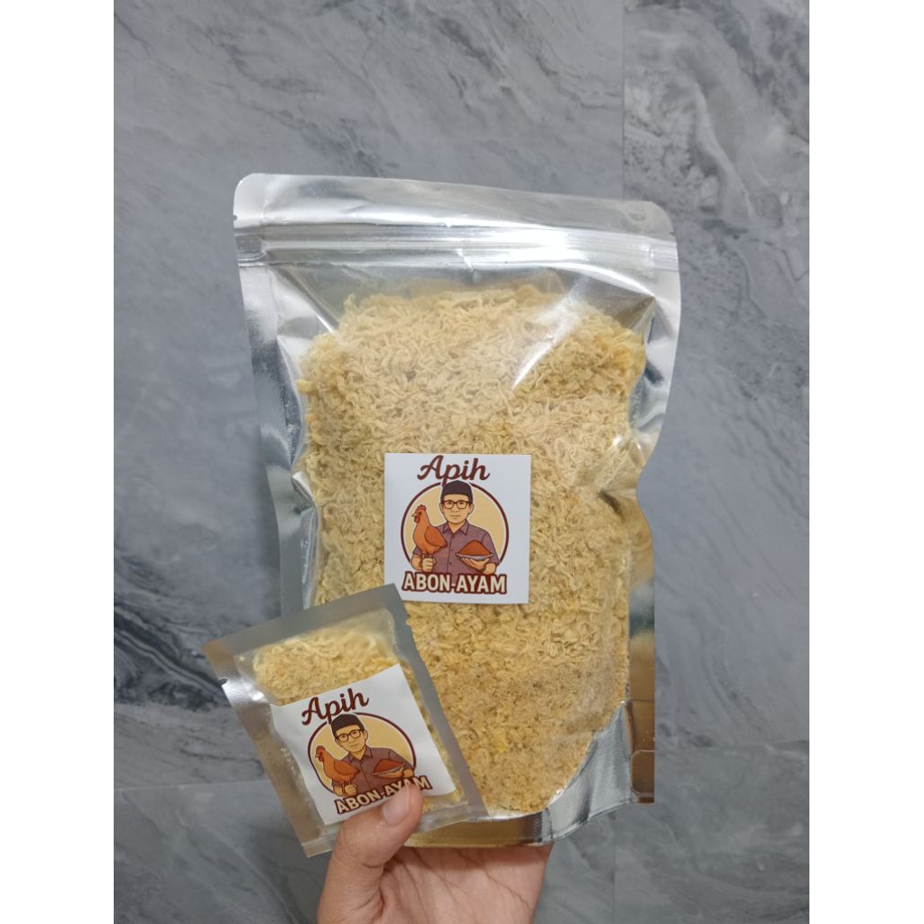 

APIH ABON AYAM 200GR FREE KEMASAN SASET TIAP PEMBELIAN BERLAKU KELIPATAN// ABON AYAM HOME MADE TANPA PENGAWET AMAN UNTUK TODLER DAN BUMIL