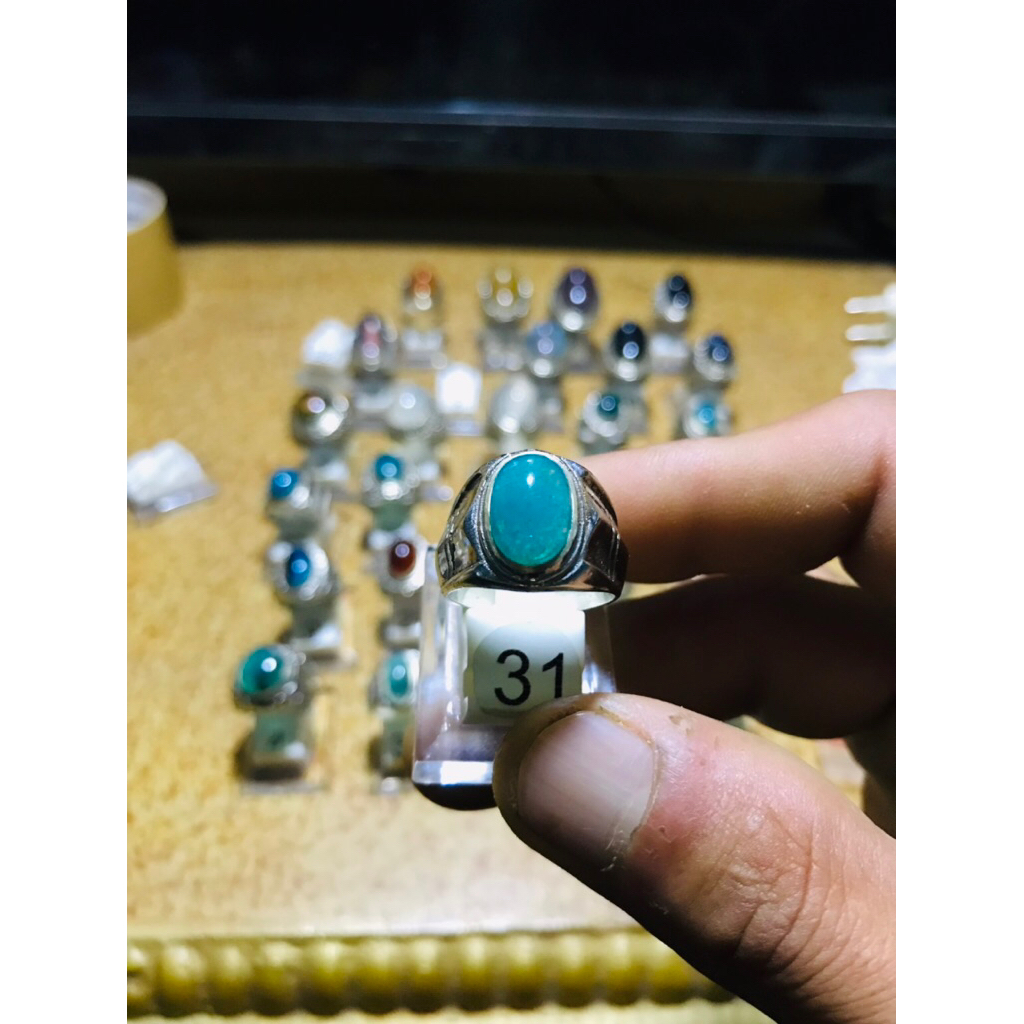 cincin batu bacan asli