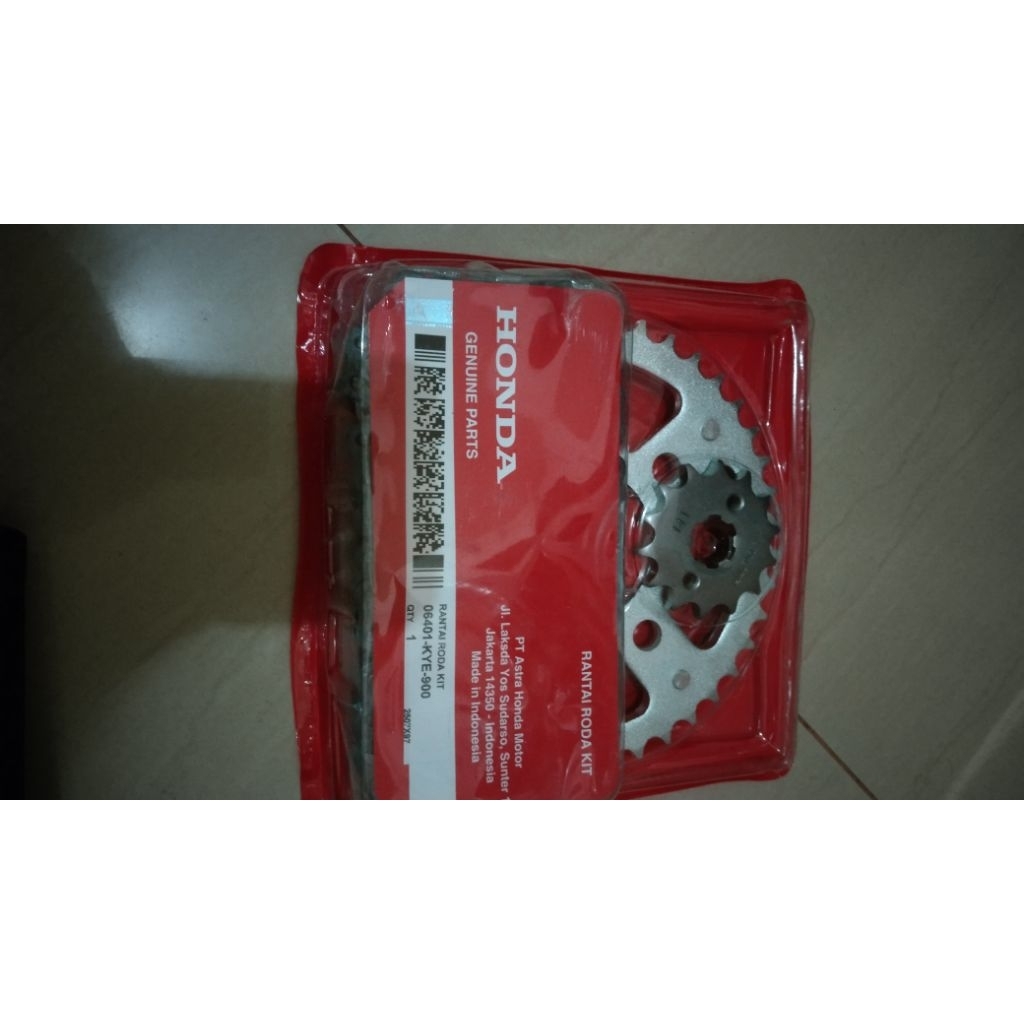 ORI gear set gir set honda kualitas asli original [kye] megapro new monoshock mono presisi dan awet