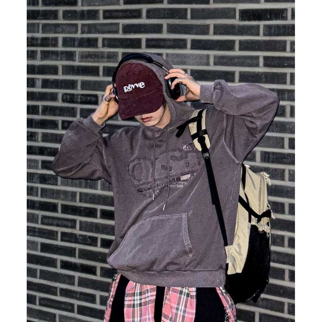 Faded ODDSTUDIO Hoodie Pigment Damage Overfit ODSD - Musinsa Washed Hoodie