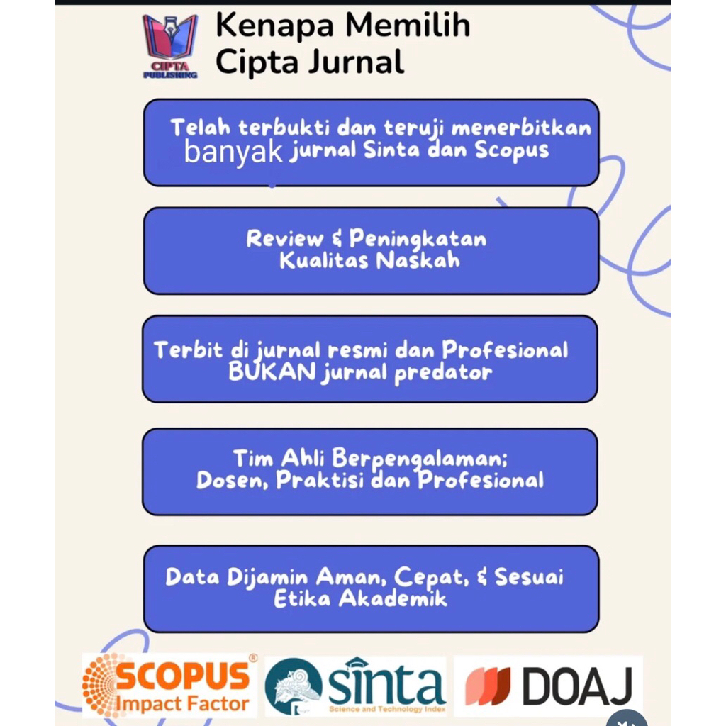 Publikasi jurnal Sinta / Scopus