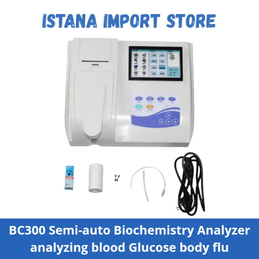 BC300 Semi-auto Biochemistry Analyzer analyzing blood Glucose body flu