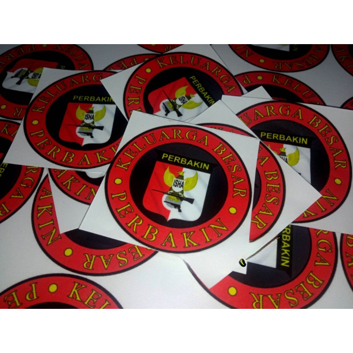 Stiker Perbakin isi 10pcs - Stiker logo perbakin bulat