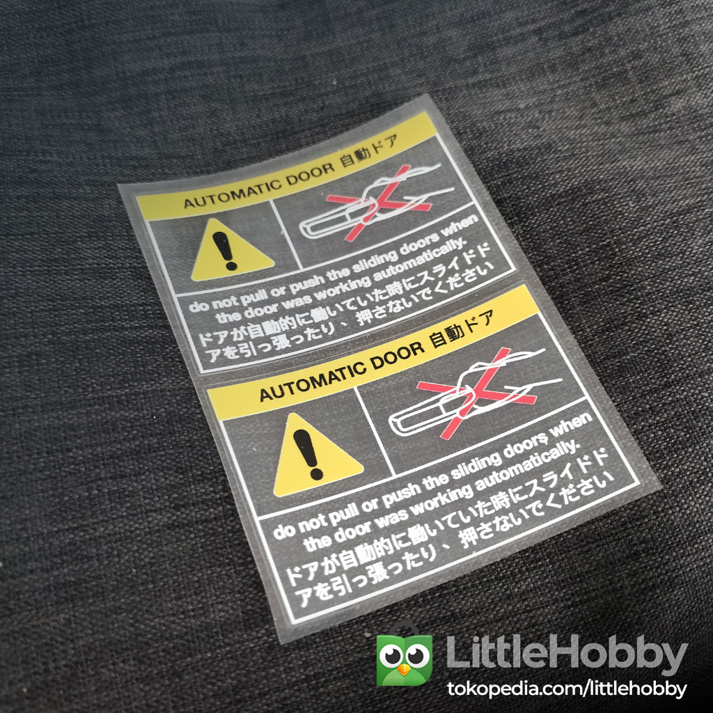 Sticker JDM Nissan Serena Sliding Door