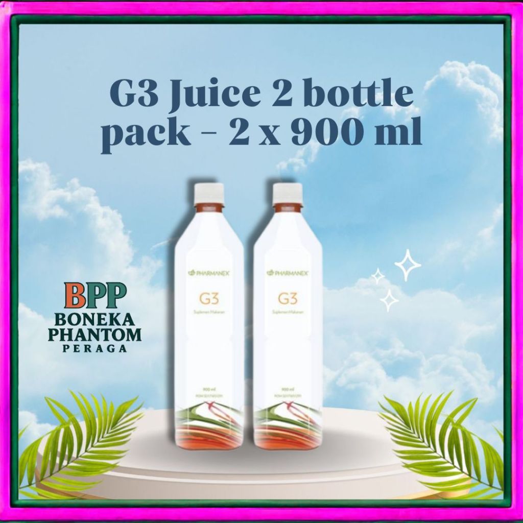 

G 3 Juice Original 2 Botol 900ml – Jus Buah Langka Kaya Antioksidan & Vitalitas