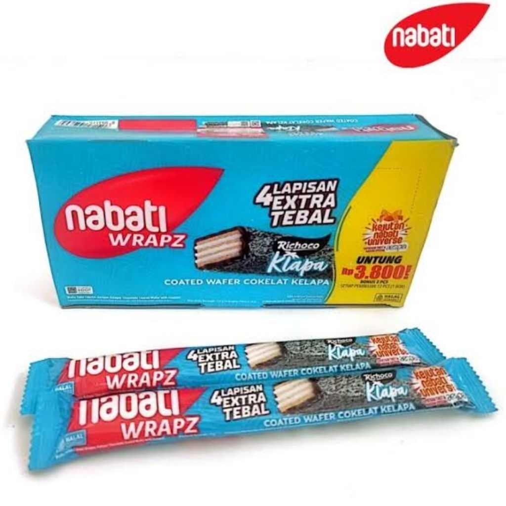 

NABATI WRAPZ COATED WAFER BOX 12P