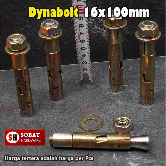 Dynabolt M16x100 Kuning 6235/ Baut Beton / Dyna bolt / Anchor Bolt M16 x 100- 16X100