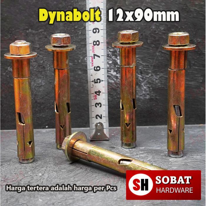 Dynabolt M12x90 Kuning 5030/ Baut Beton / Dyna bolt / Anchor Bolt M12 x 90- 12X90