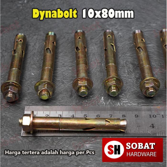 Dynabolt M10x80 Kuning 3730 / Baut Beton / Dyna bolt / Anchor Bolt M10 x 80- 10X80