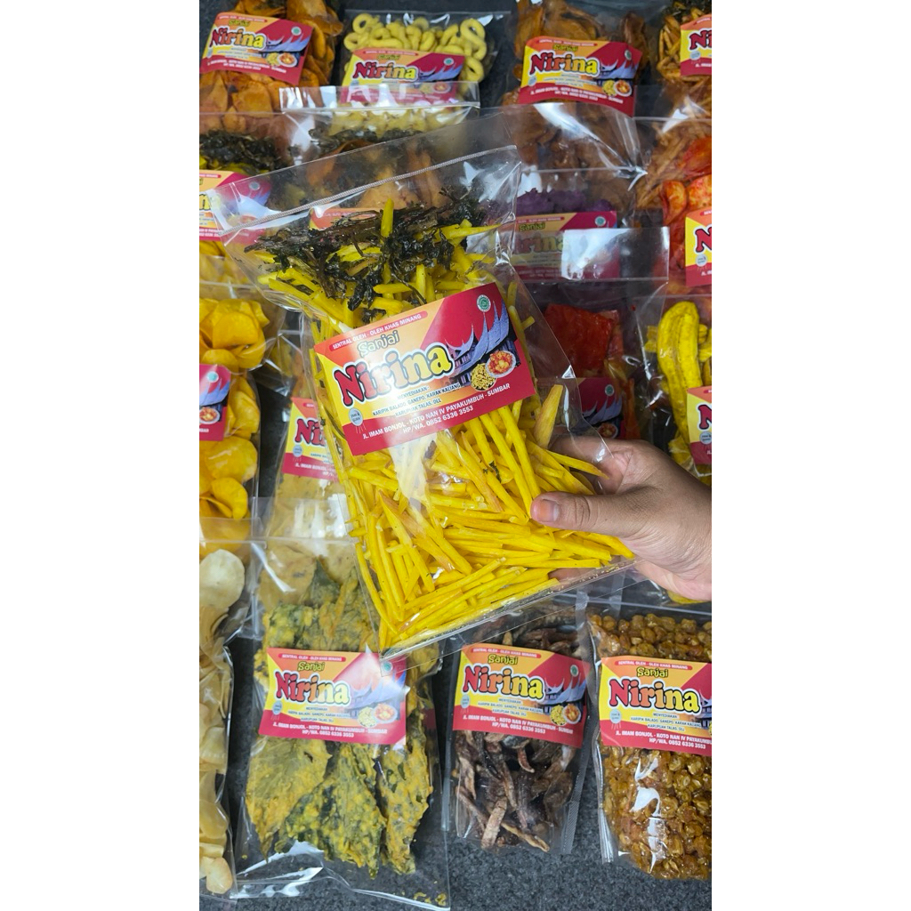 

SANJAI LIDI/KERUPUK SINGKONG PANJANG (250gr)-SANJAI NIRINA PAYAKUMBUH