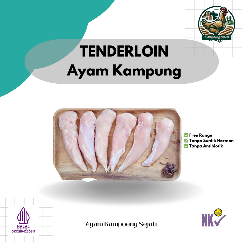 

Tenderloin Ayam Kampung Frozen 500 Gram - Kampoeng Sejati