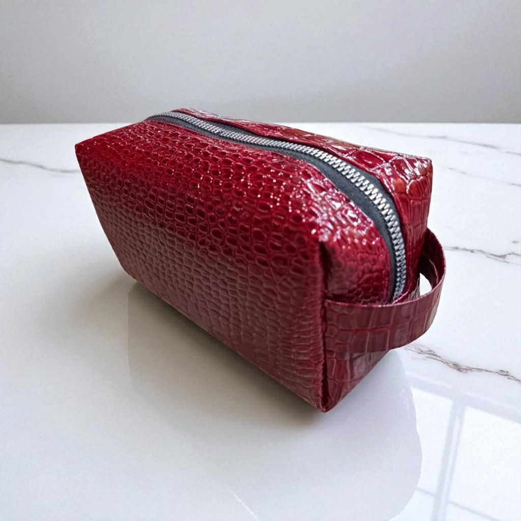 [PICARD] BOXY POUCH TAS TEMPAT KOSMETIK TOILETRY BAG DOMPET SOUVENIR CUSTOM DESAIN EMBOSS ELEGAN PRE