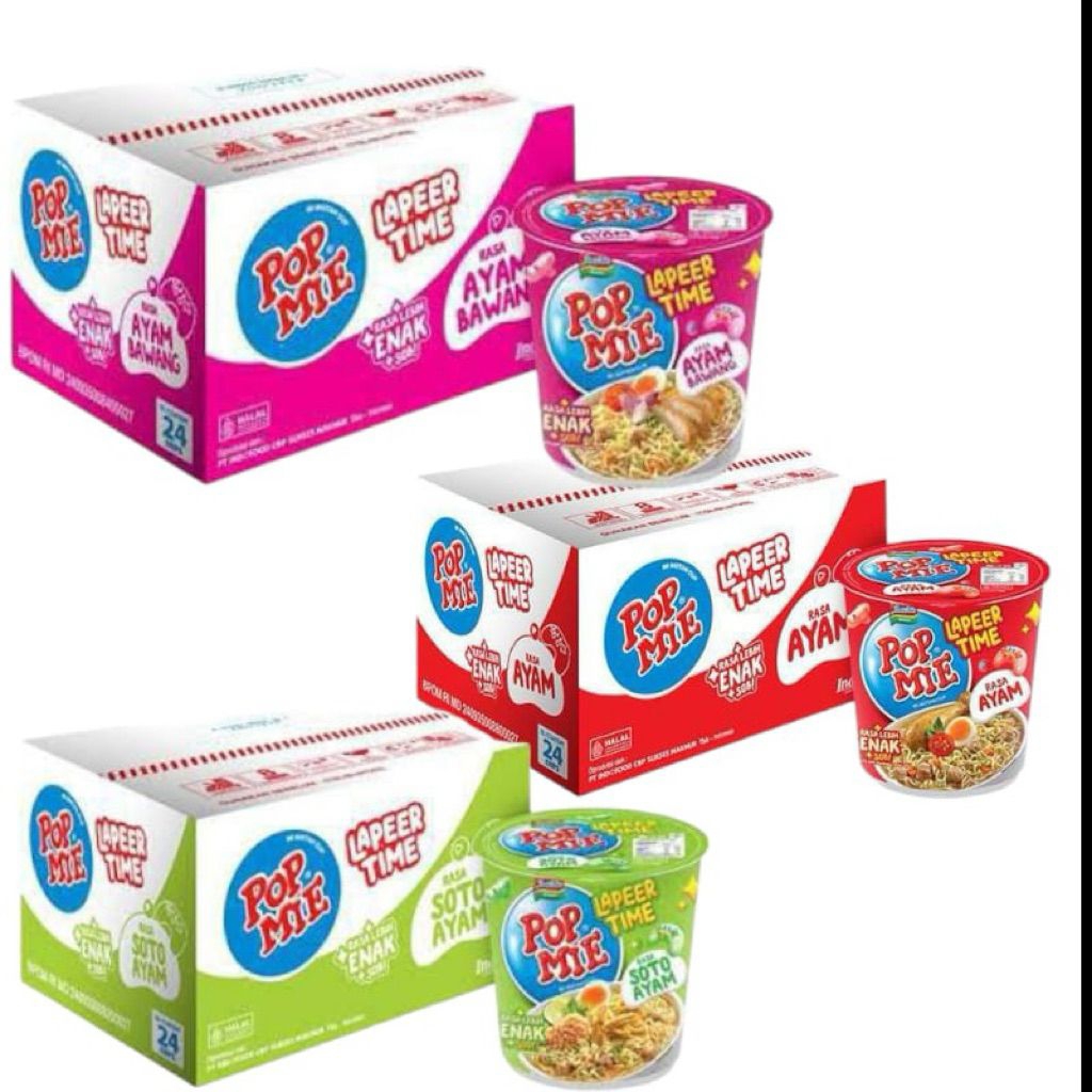 

Pop Mie Laper Time 75 gr 1 Dus isi 24 Pcs