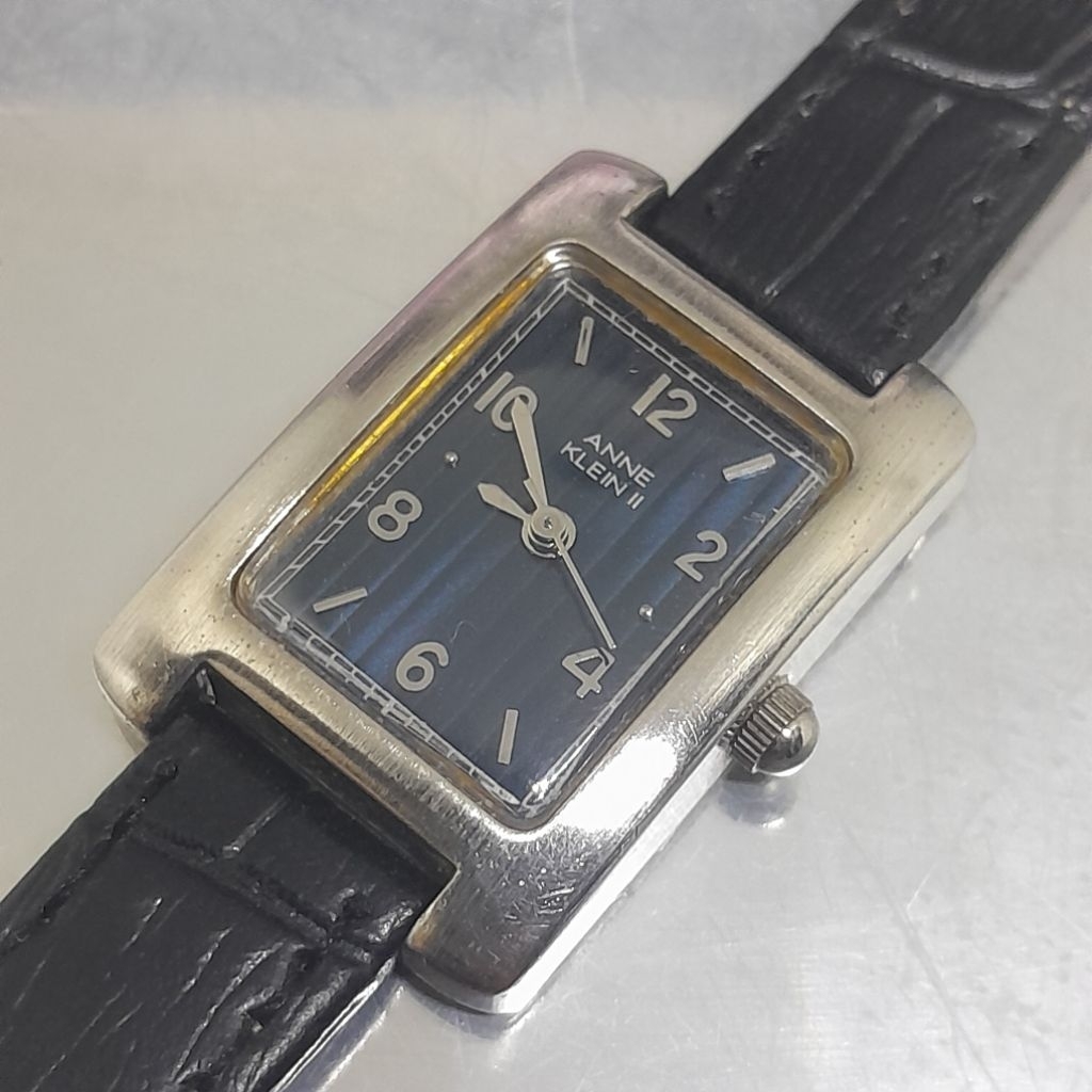 Jam tangan wanita Anne klein II AL 21 Blue dial quartz watch