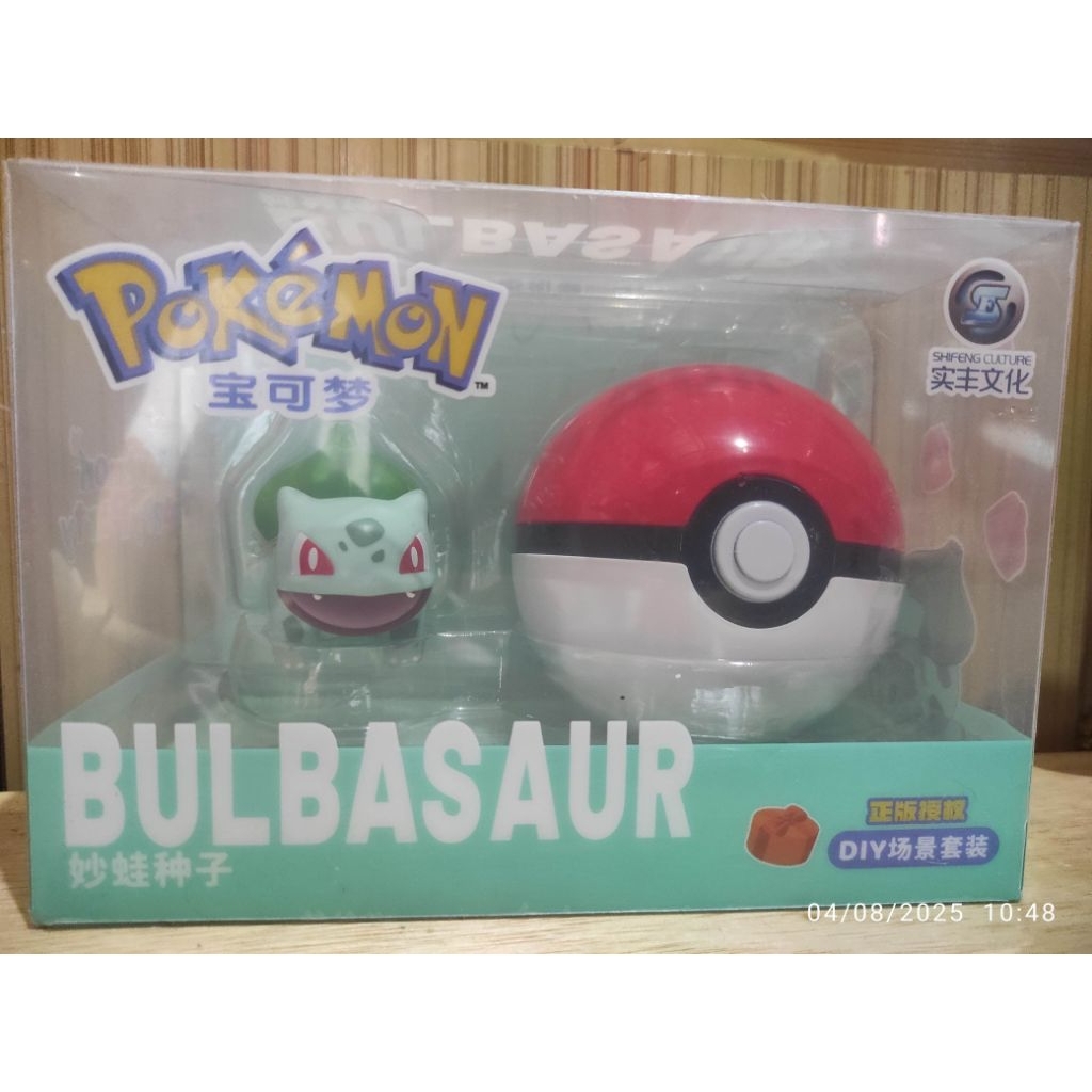 Figure Pokemon Bulbasaur dengan Diorama