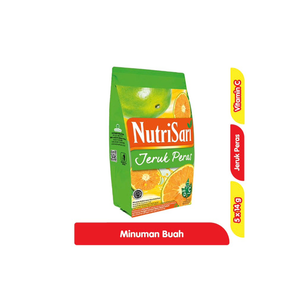 

Nutrisari Jeruk Peras Minuman Buah Vitamin C 14 g X 5 sachet