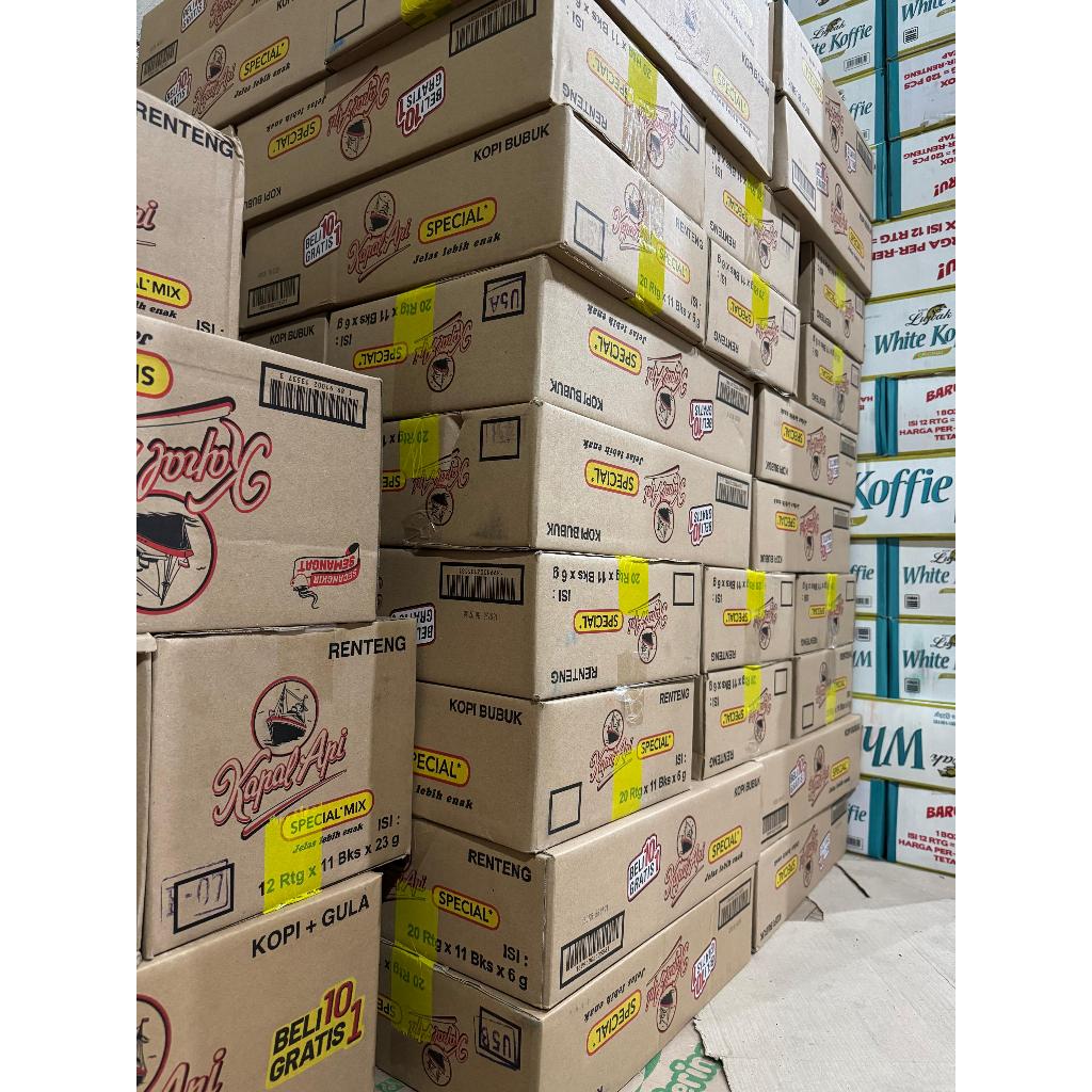 

KOPI KAPAL API MINI 6GR DAN KA SPECIAL MIX/WHITE KOFFIE