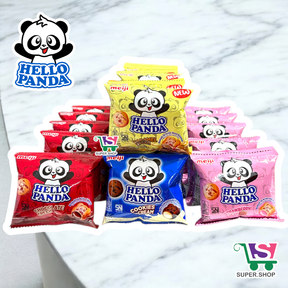 

Meiji Hello Panda Cokelat / Strawberry (isi 10 pcs)