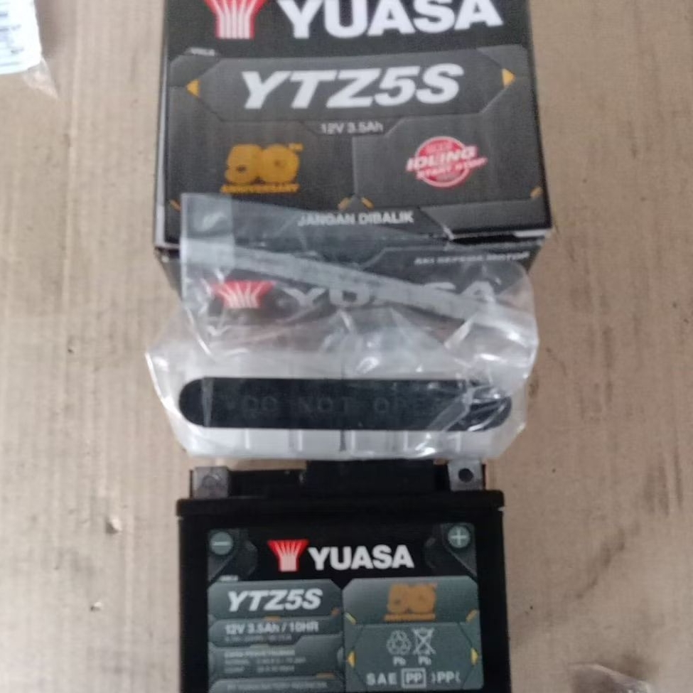 accu Yuasa ytz5 asli Yuasa aki motor Honda & Yamaha