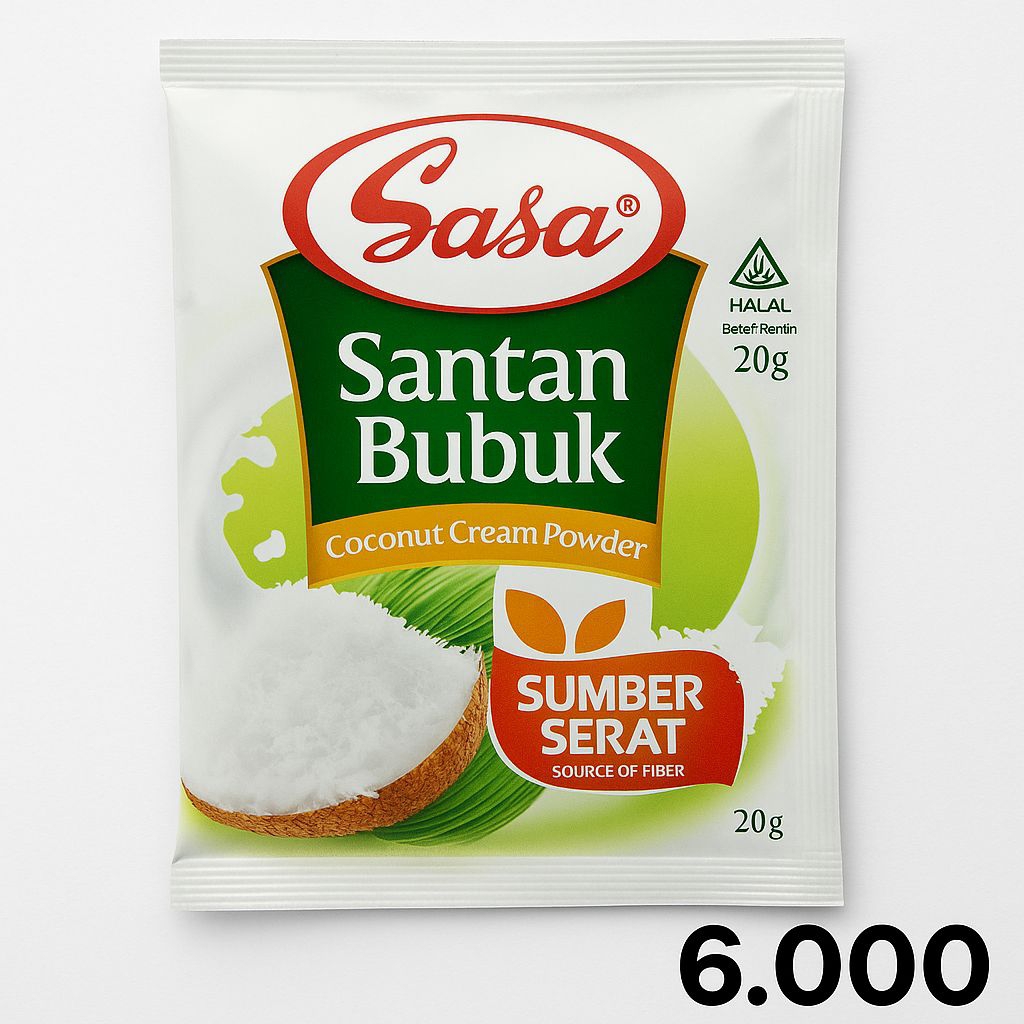

Sasa Santan Bubuk 20g – Praktis, Kental, dan Harum Alami