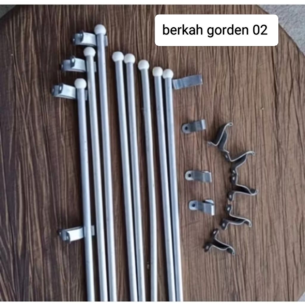 stik/(besi) gorden jendela bahan aluminium ukuran 30-50cm