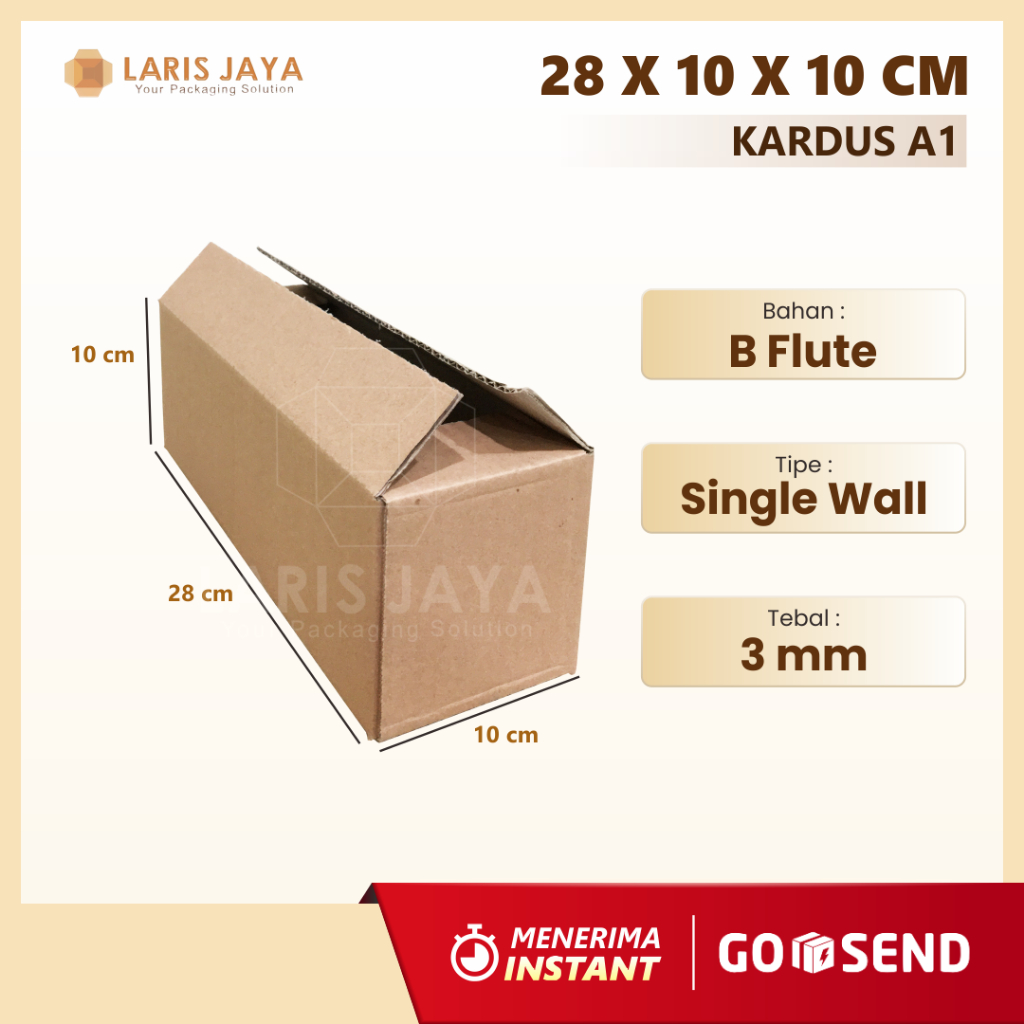 

Kardus / Box / Karton / Kotak Packing Polos 28 x 10 x 10 cm ( Kardus 28 x 10 x 10 cm )