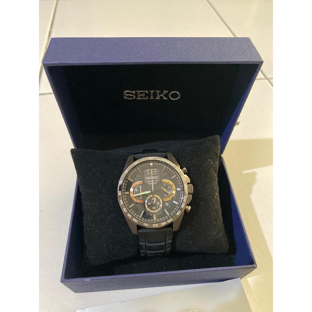 Jam Tangan Seiko Chronograph Quartz Original Preloved Second