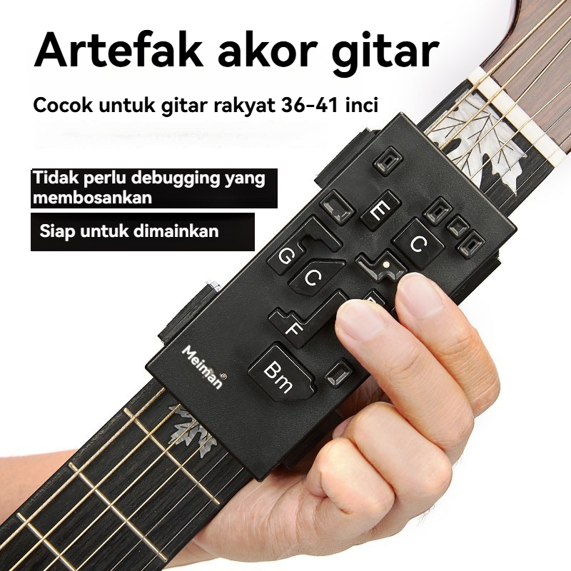Akord Gitar Pemula Suara asli otomatis Guitar Chords Pemula Bantuan Berlatih Satu kunci chord aid