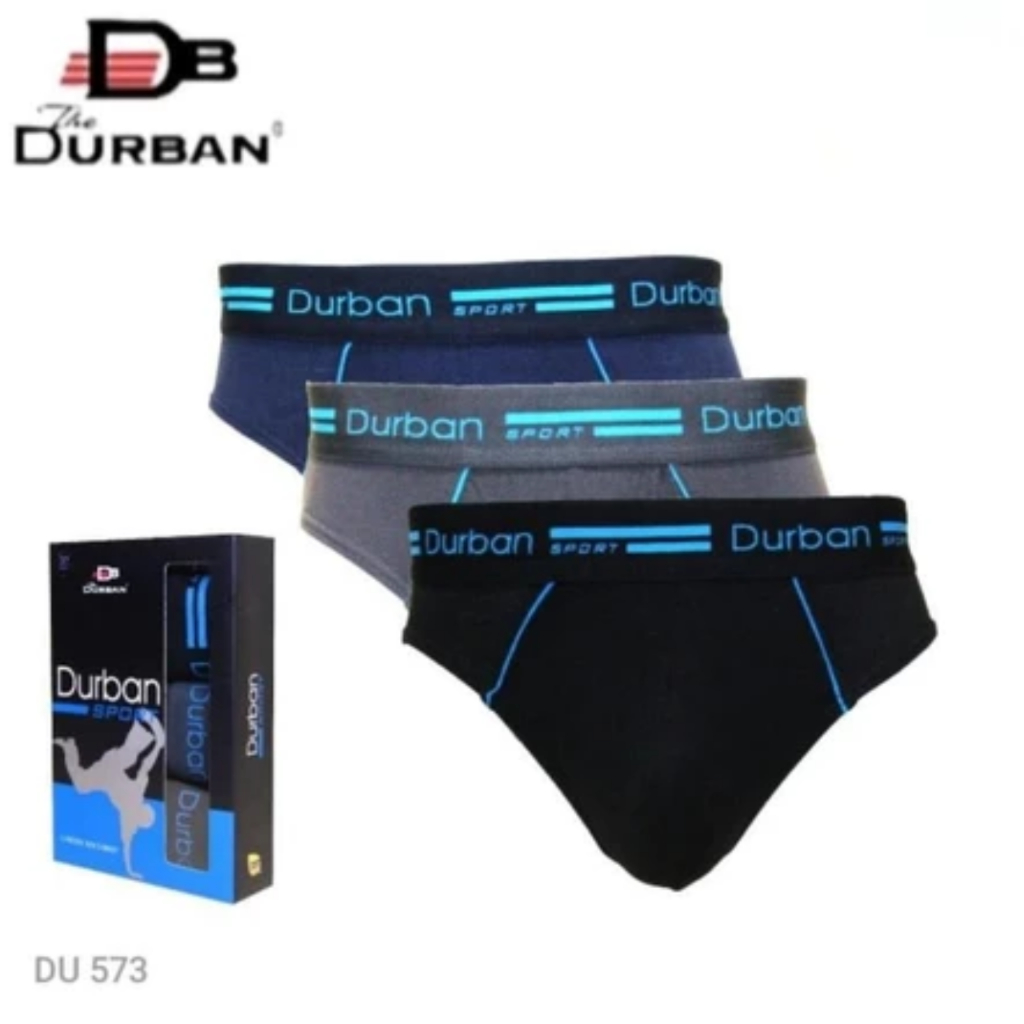 TERMURAH CELANA DALAM / CD PRIA DURBAN 1 BOX ISI 3 PCS