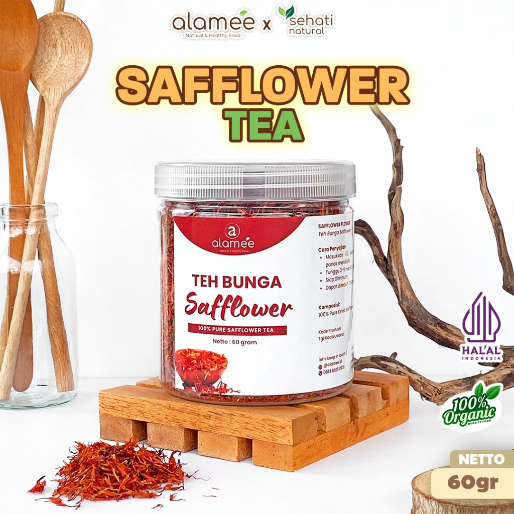 

Teh Bunga Safflower Herbal Tea Original Organik 60gr Alami Siap Seduh Sehat Organik