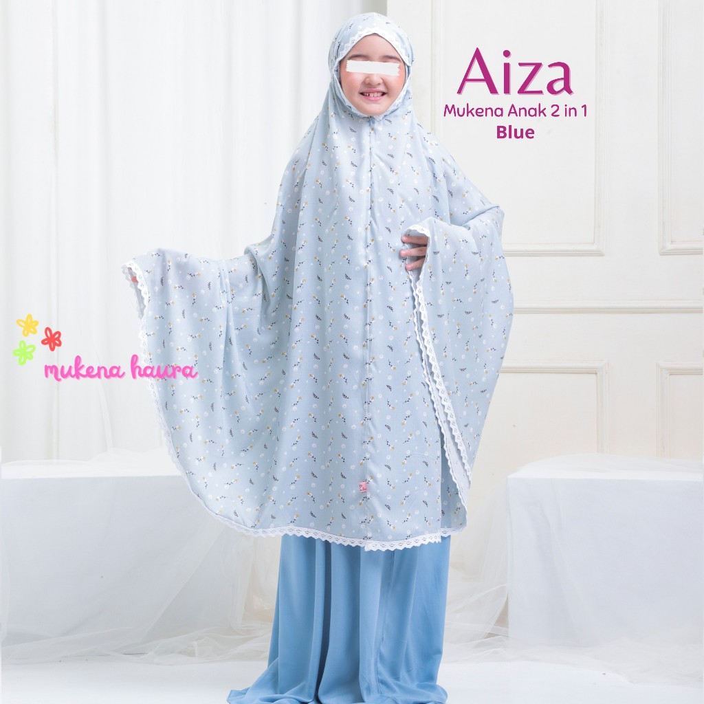 Mukenah Anak Cewek Viral Remaja Tanggung Aiza Rayon Resleting Umur 11 Sampai 14 Tahun Mukena Anak Pe