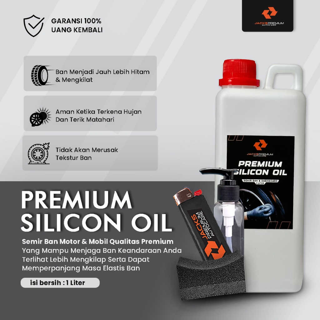 Semir Ban Tahan Lama - Premium Silicon oil - Jacks Premium - Silicon oil - Semir ban Motor dan mobil