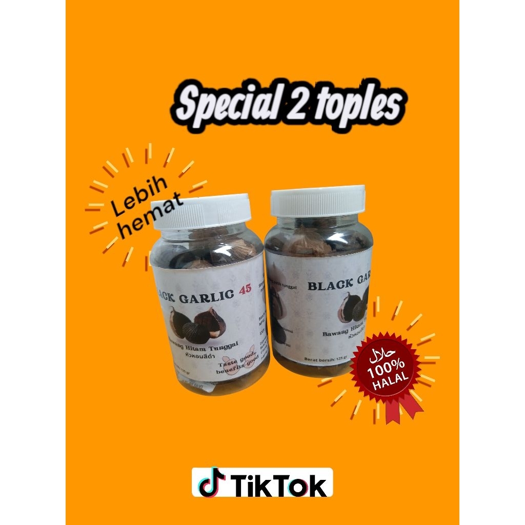 

BLACK GARLIC BAWANG HITAM TUNGGAL PREMIUM 125G X 2 UNTUK KESEHATAN