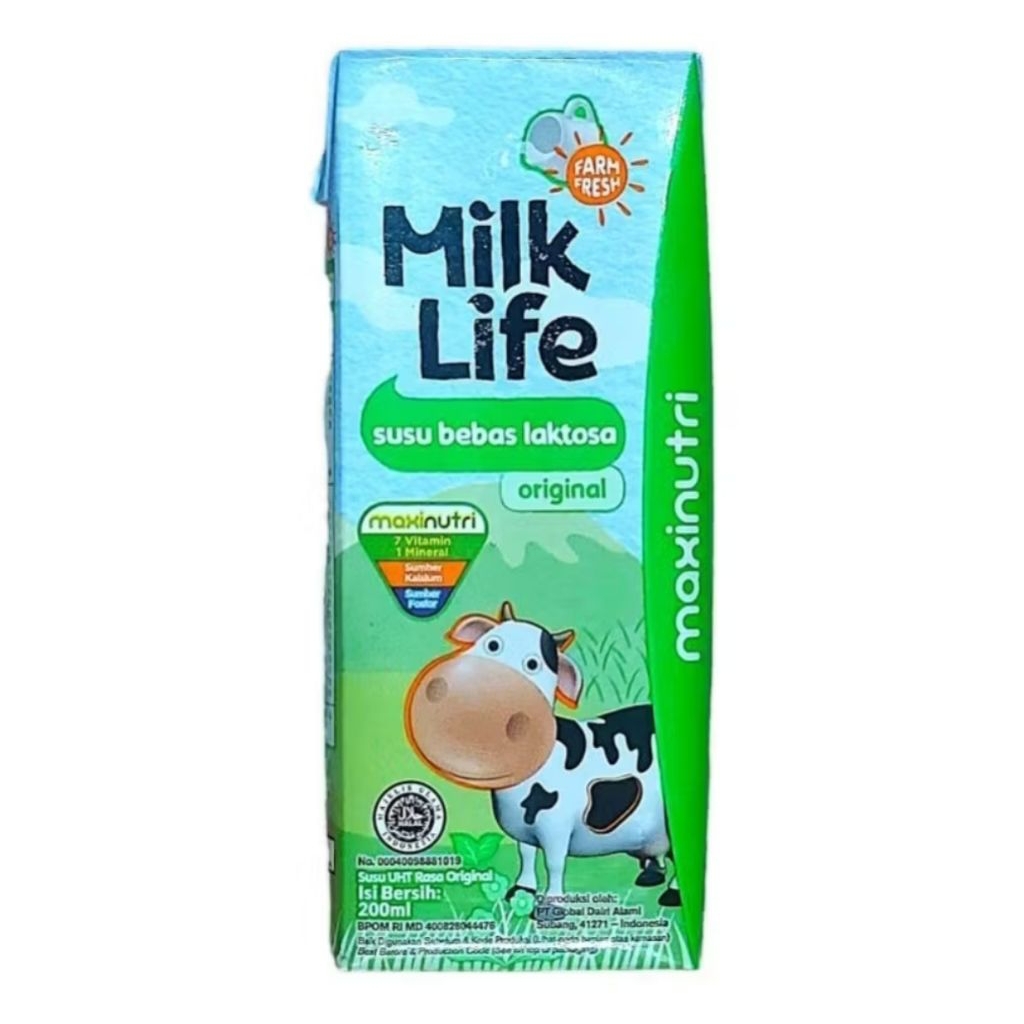 

Enak & Aman Buat Perut: MILKLIFE LACTOSE FREE 200 ML 1 DUS Susu Bebas Laktosa Milk Life Rendah Kolesterol Kaya Protein - Beli Banyak = Makin Murah!!! - REGULER