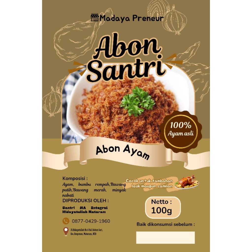 

Abon Ayam Produk Santri