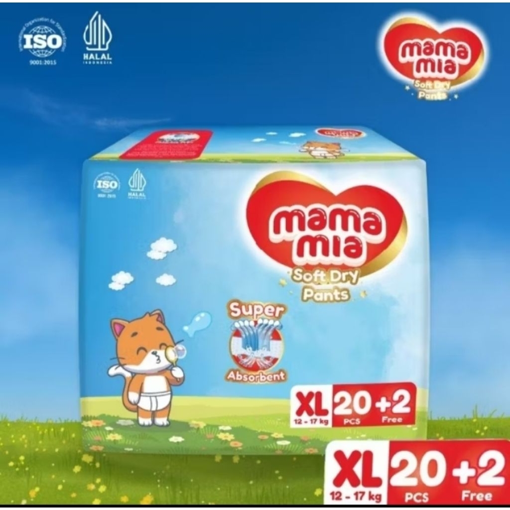 MAMAMIA Baby Pants XL 20+2 Popok Premium
