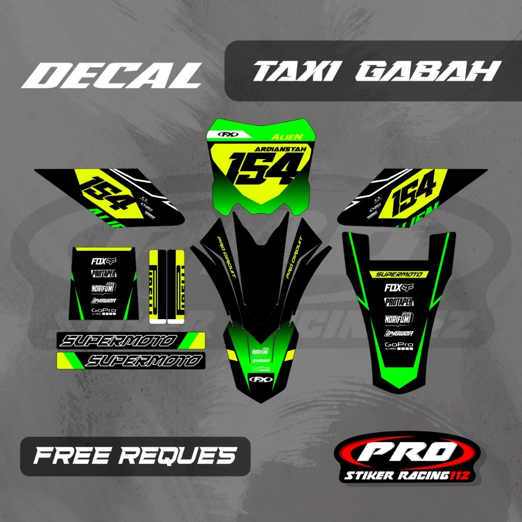 DECAL OJEK GABAH DECAL TAXI GABAH DECAL ANGKUT GABAH FREE CUSTOM