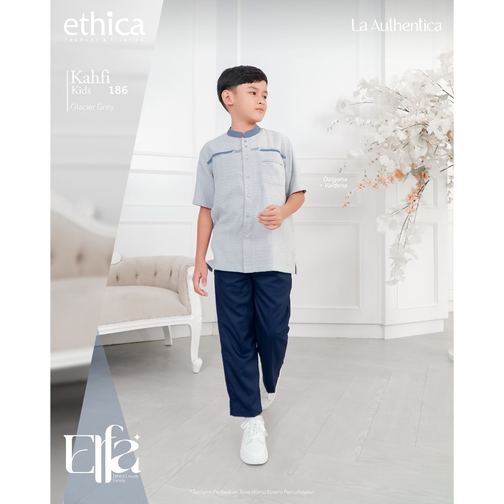 Terbaru Ethica Koko Anak Kahfi Kids 186 Dalgona Valdena Elfa 285 Glacier Grey Bordir