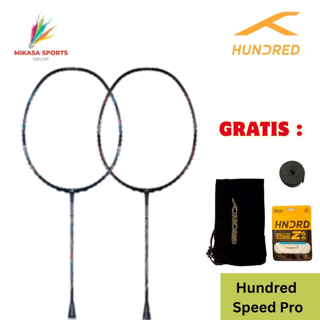 Raket Badminton HUNDRED SPEED PRO Original