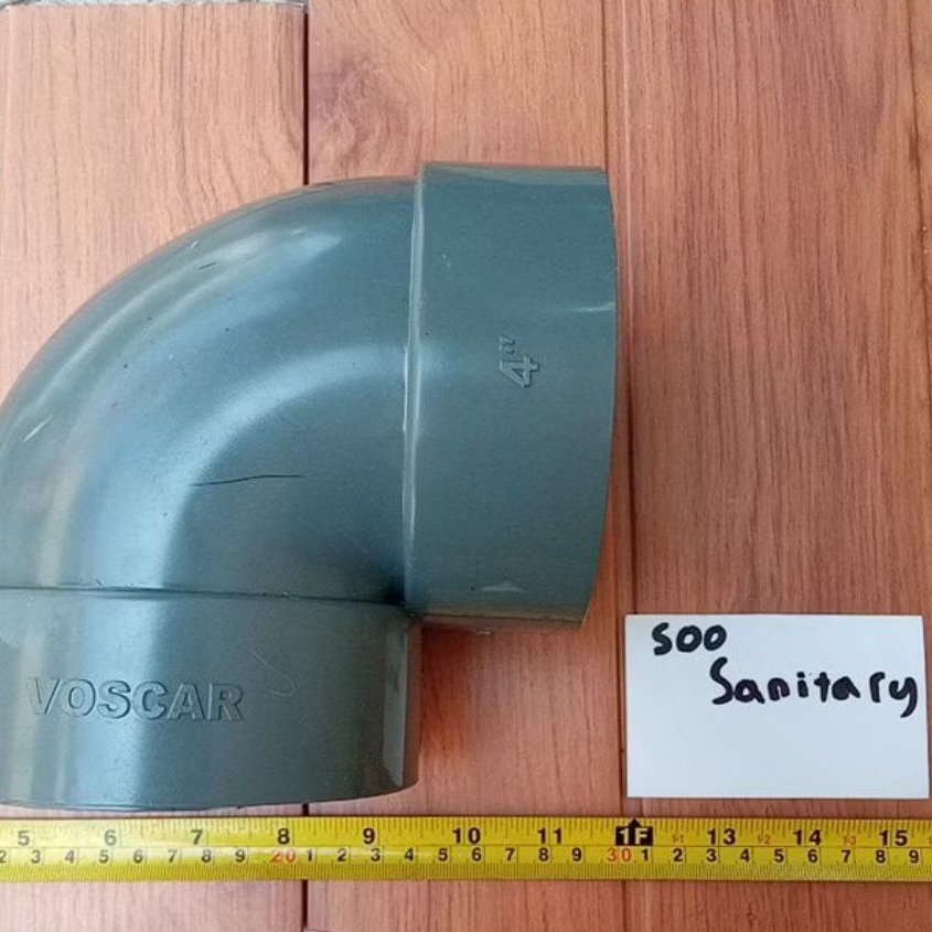 Knie 4" Inch Voscar PVC - Knee Elbow L