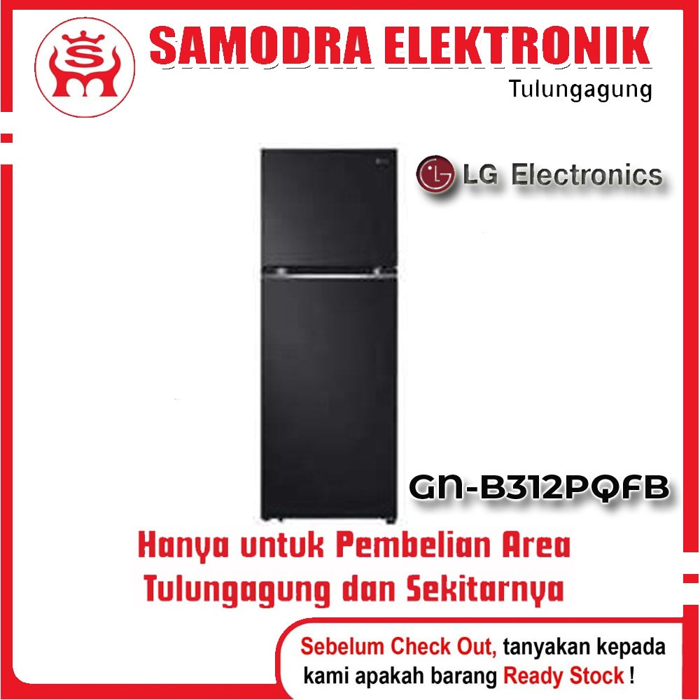 Kulkas LG GN-B312PQFB – Kulkas 2 Pintu 272 Liter Smart Inverter Hemat Listrik Desain Modern Freezer 