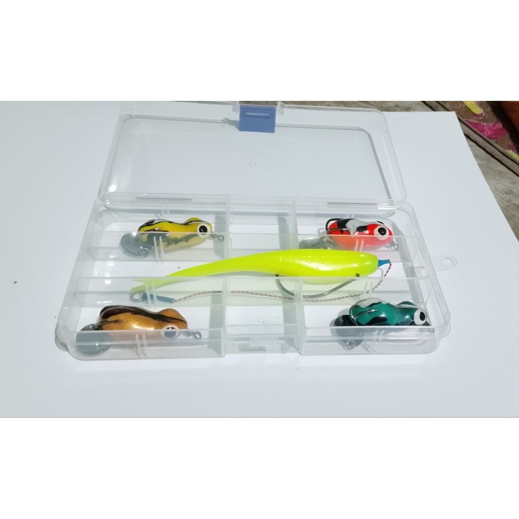 umpan casting toman dan gabus bonus box lure