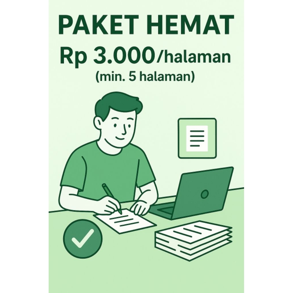 

Jasa Ketik Dokumen Paket Hemat