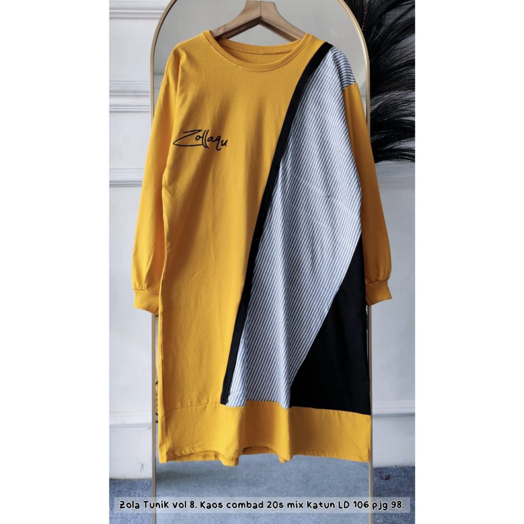 Zola tunik 8 | long tunik premium | atasan wanita | tunik kaos